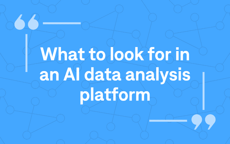 Comparison of AI data analysis tools